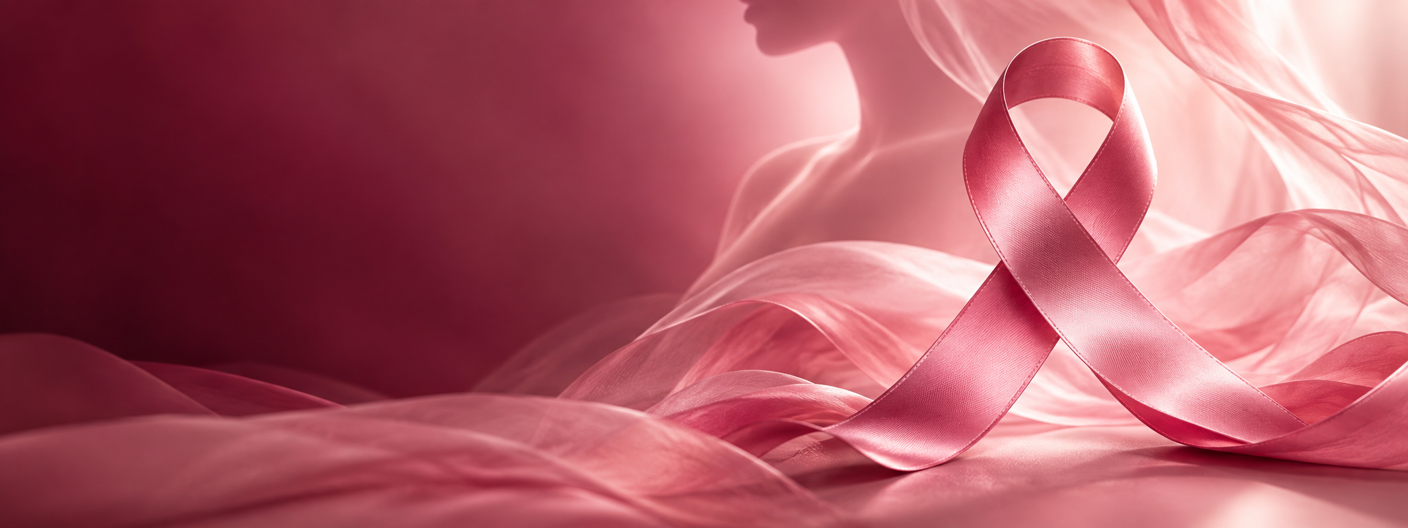 Ruban rose, symbole de la campagne Octobre Rose